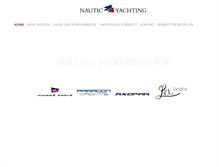 Tablet Screenshot of nautic-yachting.com